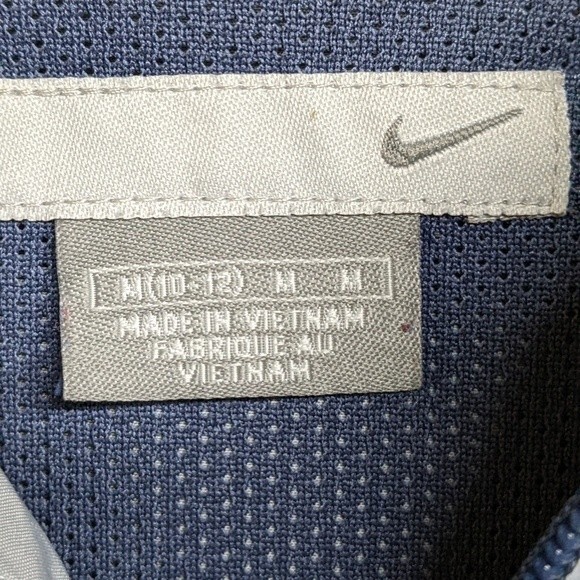 Nike Jacket Kids Medium Swish Full Zip Lightweight Jacket Youth M Gray / Blue - Picture 8 of 11